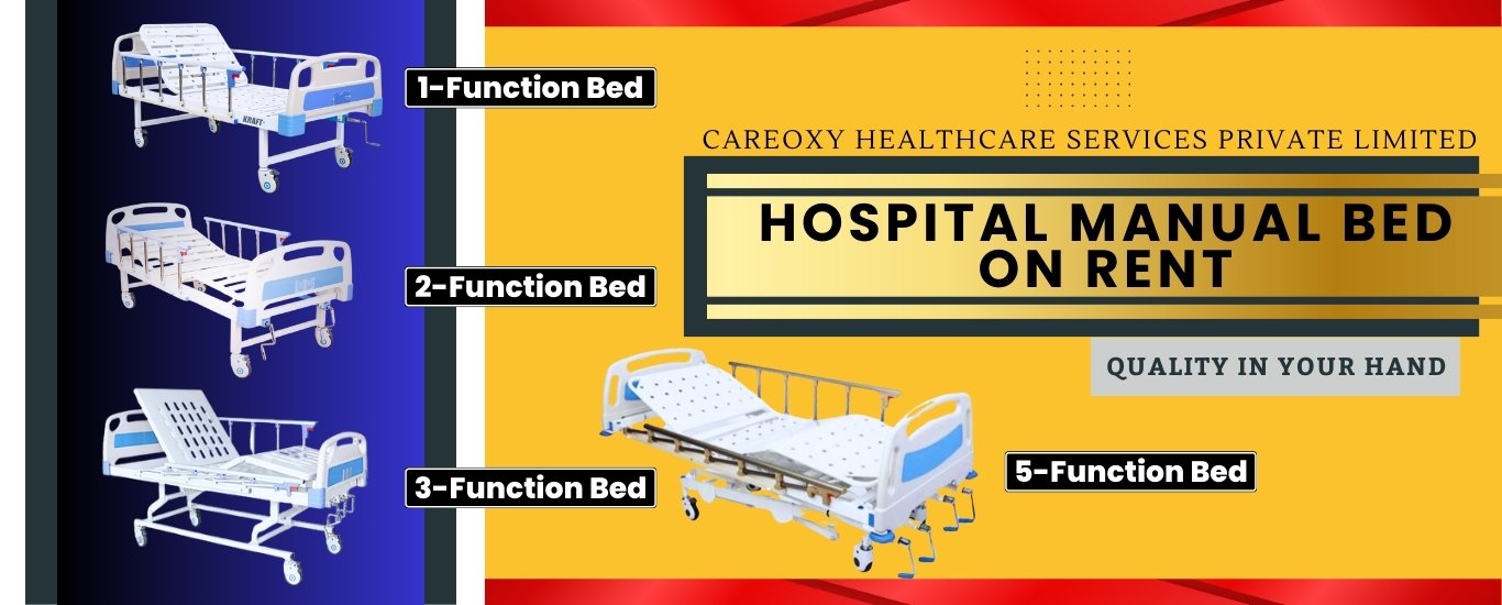 Patient Manual Hospital Bed On rent In Delhi